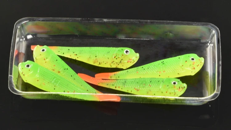 Rozemeijer Micro Tail Fire Tiger 5szt. PRZYNĘTA SPINNINGOWA GUMOWA