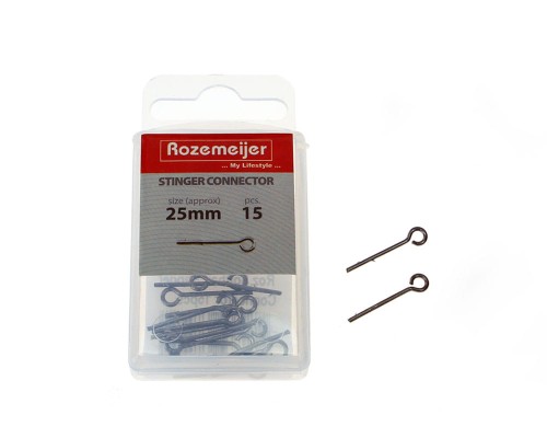 68595-SoRozemeijer Softbait Stinger Connector 15szt. PINY DO PRZYNĘT GUMOWYCH