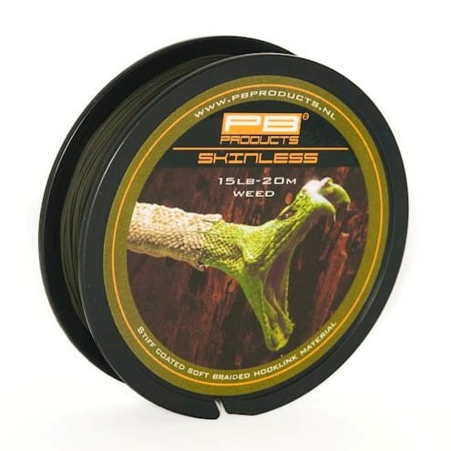 Plecionka przyponowa, sztywna otulina | PB Products | Skinless 25lb Weed 20m