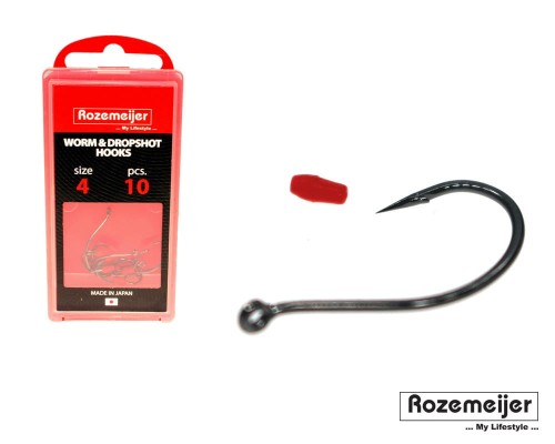 68340-Rozemeijer Worm & Dropshot Hooks size 6 10szt. HAK DO DROPSHOTA