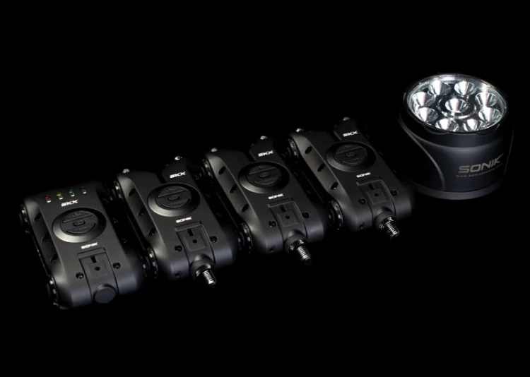 Sygnalizatory brań, zestaw z lampką SONIK SKX 3+1 ALARM + BIVVY LAMP