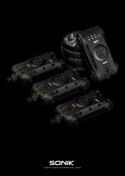 Sygnalizatory brań, zestaw z lampką SONIK SKX 3+1 ALARM + BIVVY LAMP