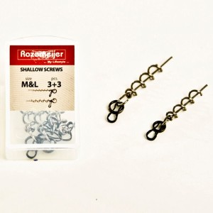 Rozemeijer Shallow Screws M&L incl 6 splitrings WKRĘTKI DO GUM I SZYBKOZŁĄCZKI