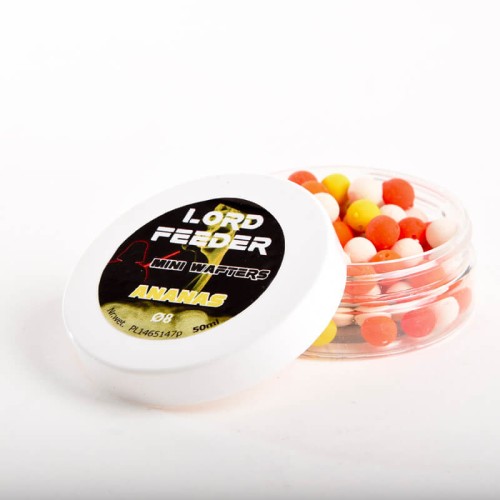 Kulki przynętowe, zbalansowane Ananas  4Success Lord Feeder Wafters 50ml 8mm