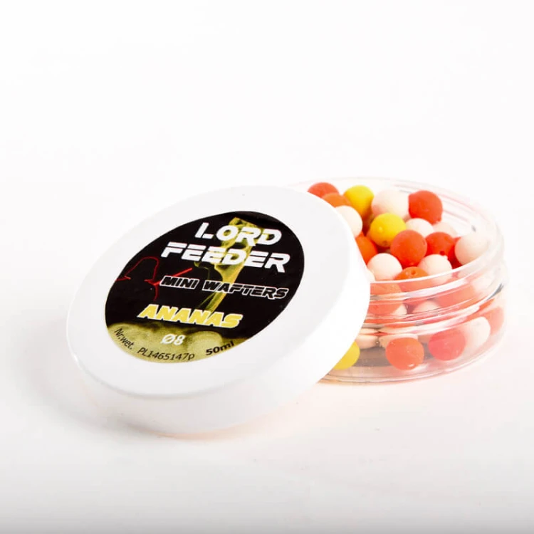 Kulki przynętowe, zbalansowane Ananas  4Success Lord Feeder Wafters 50ml 8mm