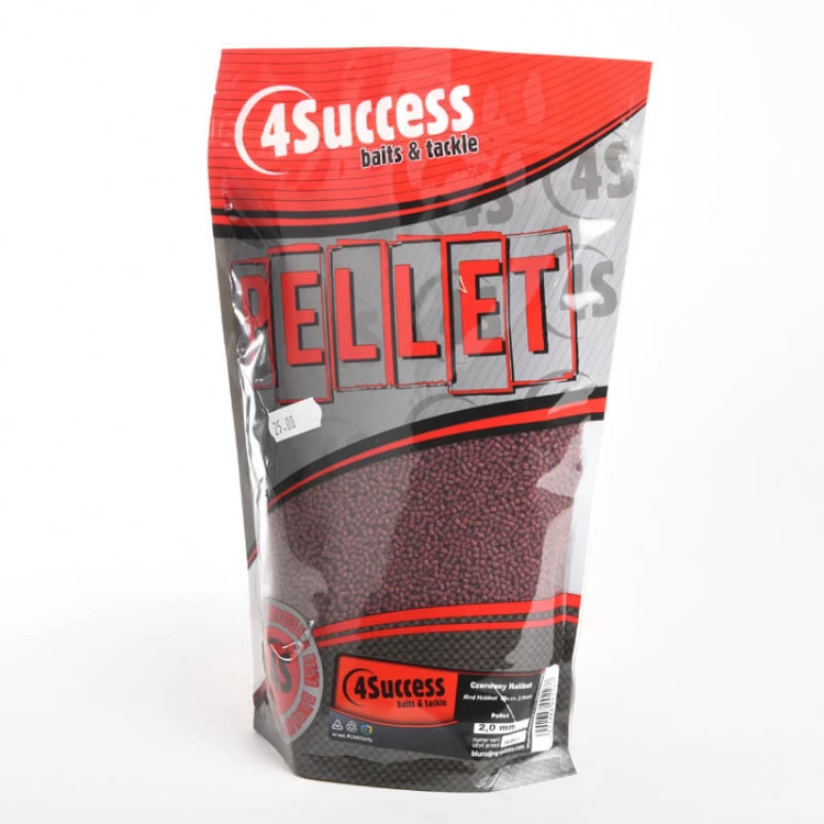 Pellet zanętowy, Czerwony Halibut 4Success Red Halibut  Micro 2,0mm 900gr Method Sticky Pellet