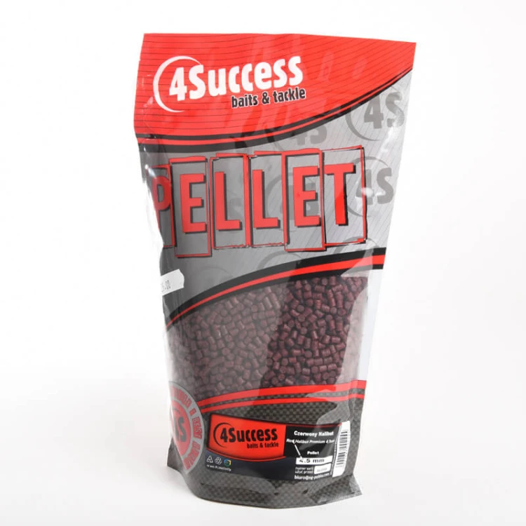 Pellet zanętowy, Czerwony Halibut 4Success Red Halibut Premium 4,5mm 900gr Method Sticky Pellet