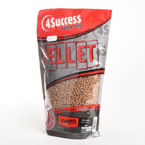 Pellet zanętowy, fermentowana kukurydza 4Success CSL Fish Premium 4,5mm 900gr Method Sticky Pellet