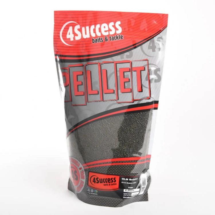 Pellet zanętowy, Małż Nowozelandzki, Spirulina 4Success Green Betaine 2,0mm 900gr Method Sticky Pellet