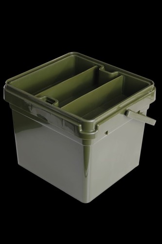 Wiadro karpiowe z pudełkiem na akcesoria, zielone RidgeMonkey Compact Bucket System 7.5L