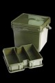 Wiadro karpiowe z pudełkiem na akcesoria, zielone RidgeMonkey Compact Bucket System 7.5L