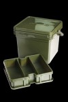 Wiadro karpiowe z pudełkiem na akcesoria, zielone RidgeMonkey Compact Bucket System 7.5L