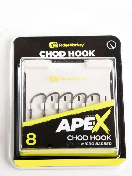 Haki karpiowe z zadziorem RidgeMonkey Ape-X Chod Barbed size 6