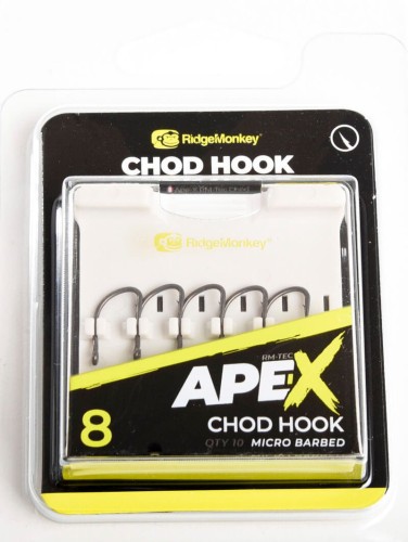 Haki karpiowe z zadziorem RidgeMonkey Ape-X Chod Barbed size 8