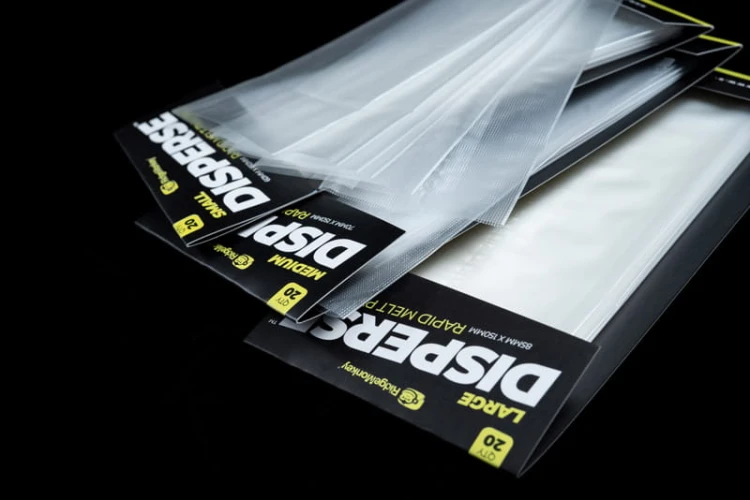 Worki rozpuszczalne PVA, wolno rozpuszczalne 20 szt. RidgeMonkey Disperse PVA Bags Small 60mm x 150mm