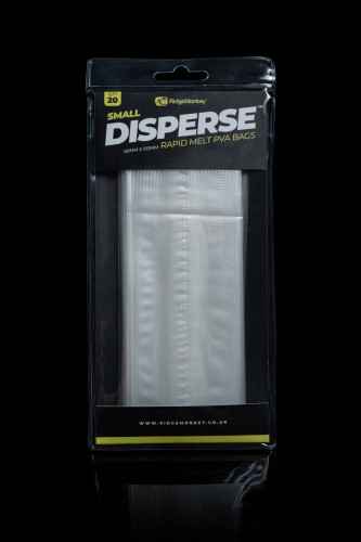 Worki rozpuszczalne PVA, wolno rozpuszczalne 20 szt. RidgeMonkey Disperse PVA Bags Small 60mm x 150mm