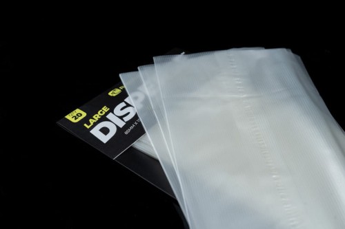 Worki rozpuszczalne PVA, wolno rozpuszczalne 20 szt. RidgeMonkey Disperse  PVA Bags Large 85mm x 150mm