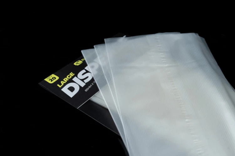 Worki rozpuszczalne PVA, wolno rozpuszczalne 20 szt. RidgeMonkey Disperse  PVA Bags Large 85mm x 150mm
