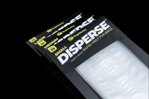 Worki rozpuszczalne PVA, wolno rozpuszczalne 20 szt. RidgeMonkey Disperse  PVA Bags Large 85mm x 150mm
