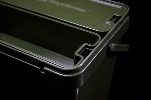 Wiadro karpiowe z 2 pudełkami na akcesoria, zielone RidgeMonkey Modular Bucket System standard, 17 litre