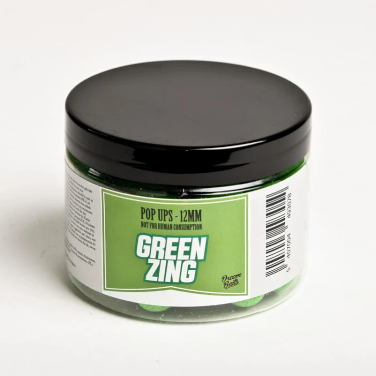 Kulki pływające, pop up 12mm Dream Baits GREEN ZING ( NEW)