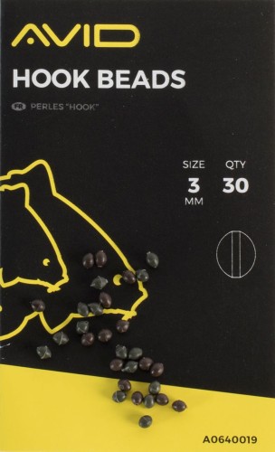 Stopery na hak karpiowy AVID HOOK BEADS