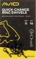 Krętlik karpiowy z kółkiem i szybkozłączką AVID  SIZE 11 QUICK CHANGE RING SWIVEL
