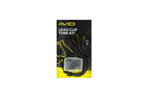 Klips bezpieczny z ochraniaczem i krętlikiem AVID CARP OUTLINE - LEAD CLIP TUBE KIT 3szt