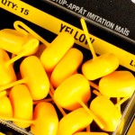 Sztuczna kukurydza-stoper do kulek AVID CARP - CORN STOPS - LONG / YELLOW