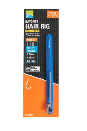 Przypony z włosem PRESTON KKH-B BAYONET HAIR RIGS - 4"/10CM - 12