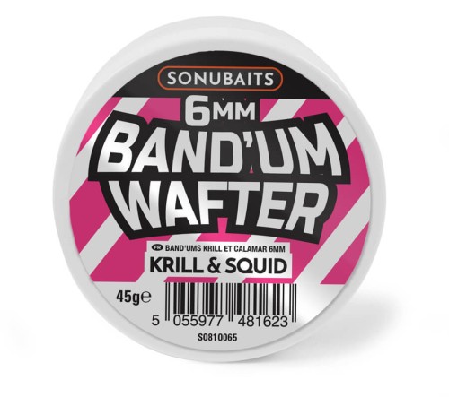 Kulki proteinowe, zbalansowane neutralnie SONUBAITS BAND'UM WAFTERS - KRILL & SQUID 8mm
