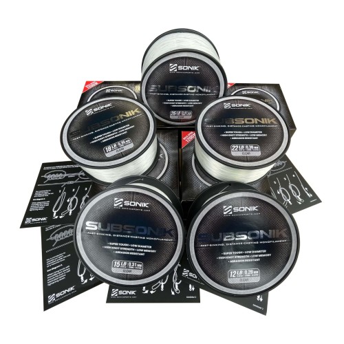 Żyłka karpiowa, przeźroczysta SONIK SUBSONIK CLEAR 18LB 1200m 0.35mm