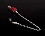 Sygnalizator brań, mechaniczny, stal nierdzewna, czerwony Skills Stainless Re-Con Hanger Red 21cm 51g
