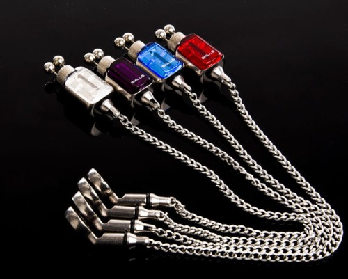 Sygnalizator brań, mechaniczny, stal nierdzewna, purpurowy Skills Stainless Re-Con Hanger Purple 21cm 51g