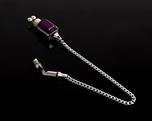 Sygnalizator brań, mechaniczny, stal nierdzewna, purpurowy Skills Stainless Re-Con Hanger Purple 21cm 51g