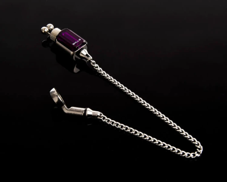 Sygnalizator brań, mechaniczny, stal nierdzewna, purpurowy Skills Stainless Re-Con Hanger Purple 21cm 51g