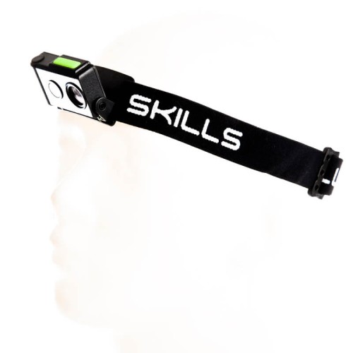 Latarka czołowa z etui, 3 kolory SKILLS Ultra Lightweight & Hardcase