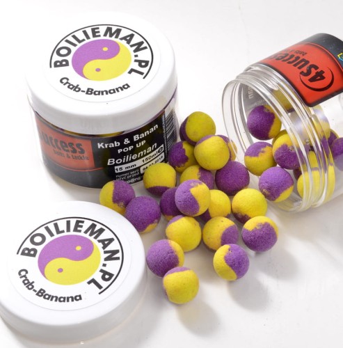 Kulki pływające Pop Up 4Success Boilieman Krab & Banan 150ml