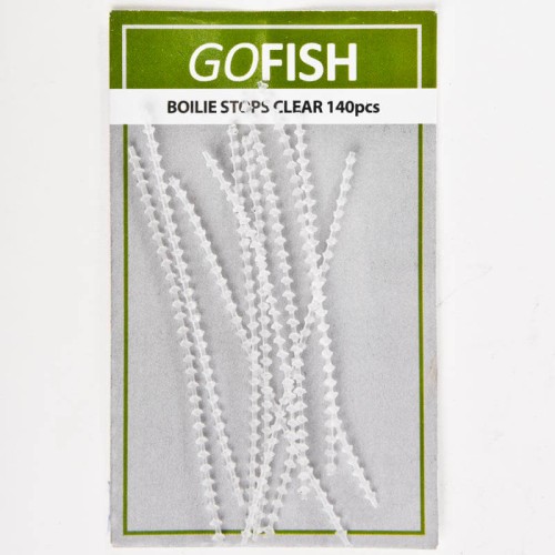 Stopery do kulek proteinowych GoFish Boilie Stop Clear 140szt.