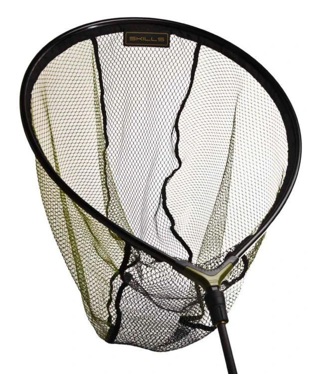 Kosz do podbieraka, match, feeder, gwint metalowy, siatka gumowana Skills Protector Coated Landingnet 63x47cm D50cm