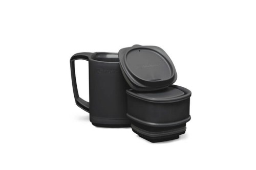 Kubek z pojemnikami 400ml, zestaw szary RidgeMonkey ThermoMug DLX Brew Set Gray