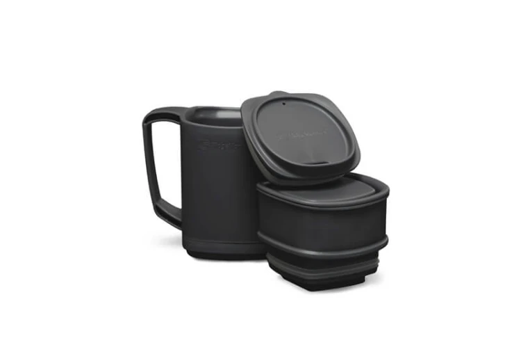 Kubek z pojemnikami 400ml, zestaw szary RidgeMonkey ThermoMug DLX Brew Set Gray
