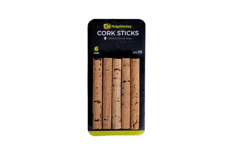 Pałeczki korkowe RidgeMonkey Combi Bait Drill Spare Cork Sticks 6mm