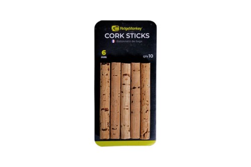 Pałeczki korkowe RidgeMonkey Combi Bait Drill Spare Cork Sticks 6mm
