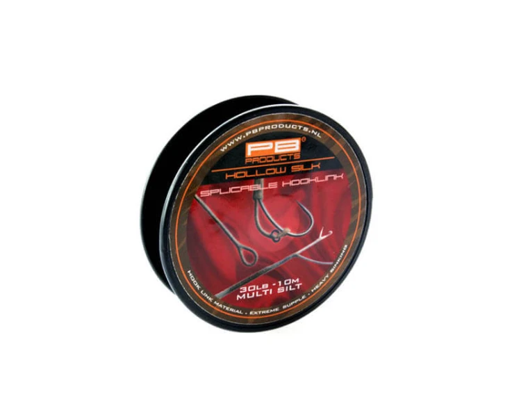 Plecionka przyponowa do zaplatania PB Products Hollow Silk Splicable Hooklink 10m 30b Multi Silt