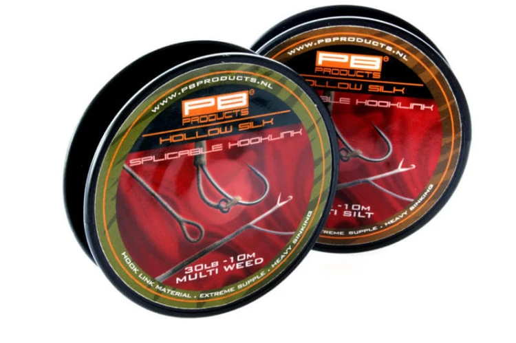 Plecionka przyponowa do zaplatania PB Products Hollow Silk Splicable Hooklink 10m 30b Multi Silt