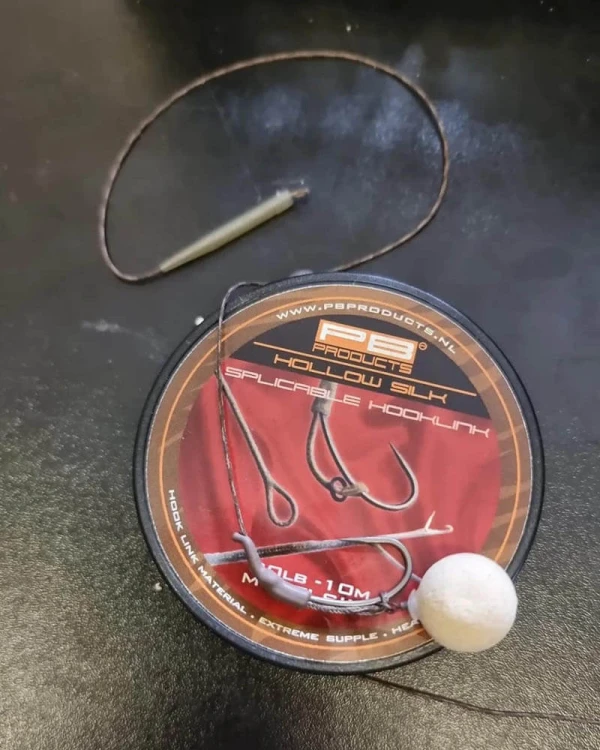 Plecionka przyponowa do zaplatania PB Products Hollow Silk Splicable Hooklink 10m 30b Multi Silt
