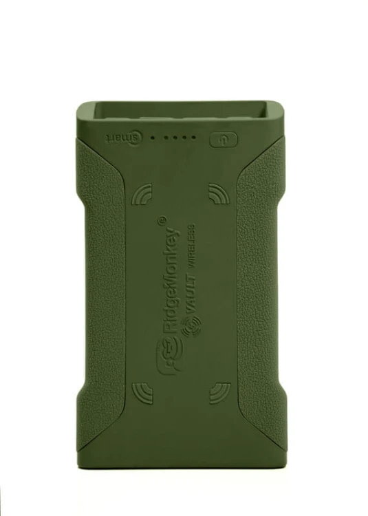 Powerbank z bezprzewodowym ładowaniem RidgeMonkey Vault C-Smart Wireless 77850mAh Green