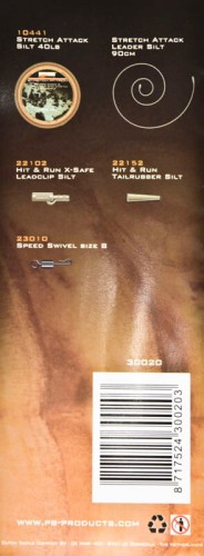 Gotowy leader, zestaw karpiowy PB Products R2G Leadclip Stretch Attack Leader 90 Silt 2szt.