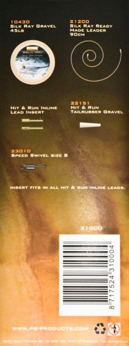 Gotowy leader, zestaw karpiowy PB Products R2G SR Hit & Run Inline Insert Leader 90 Gravel 3szt.
